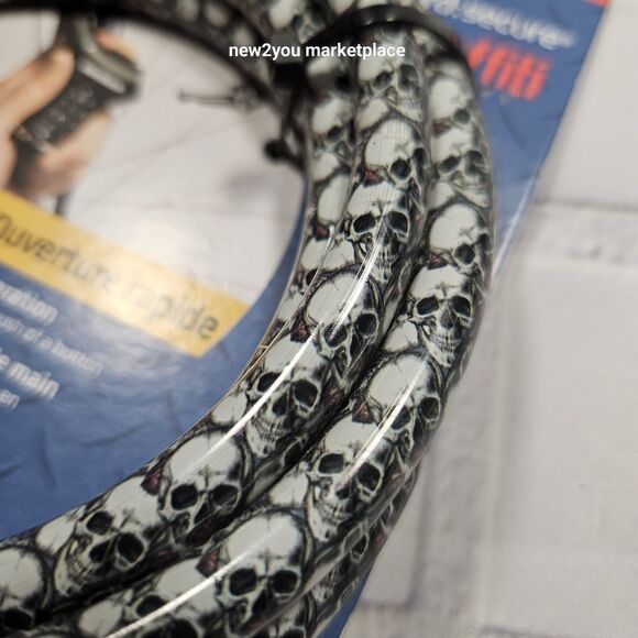 Word lock CL-662-G1 6 Feet 10mm 4 Letter Combination Resettable Cable Bike Lock - Picture 5 of 10